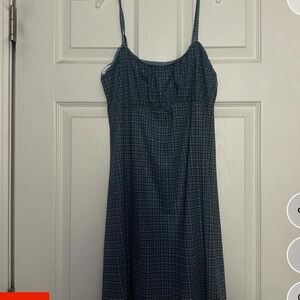 Blue Checkered Women's Dress